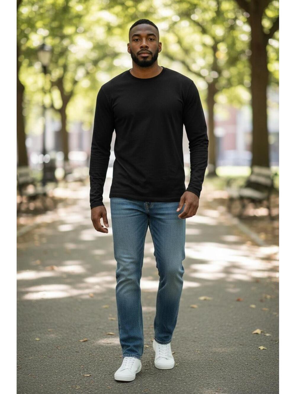 UNIQLO Mens T-Shirt L Black Uniqlo U Short Sleeve Crewneck Classic‎